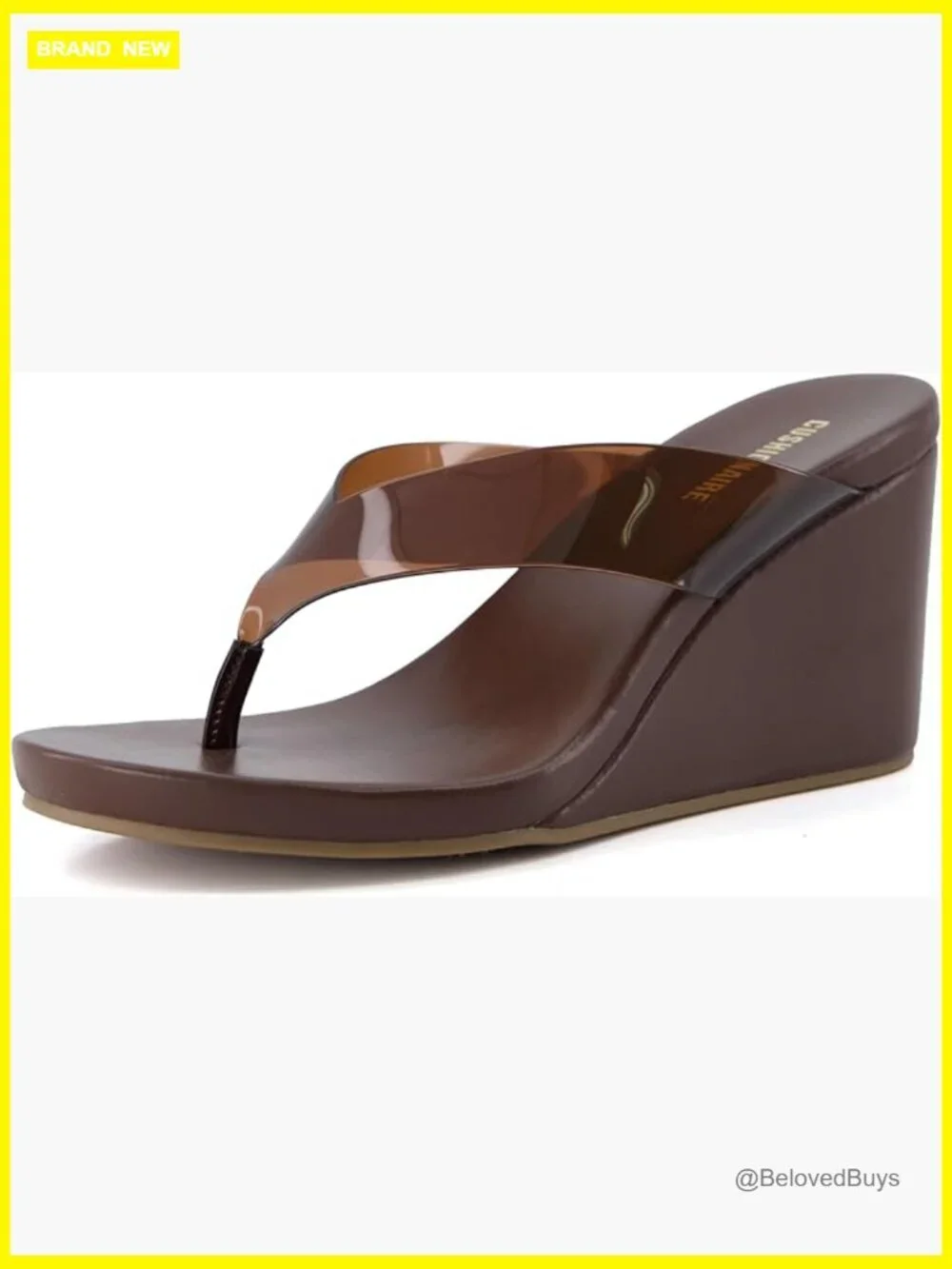 Platform Wedge Sandals with Contoured Comfort Footbed